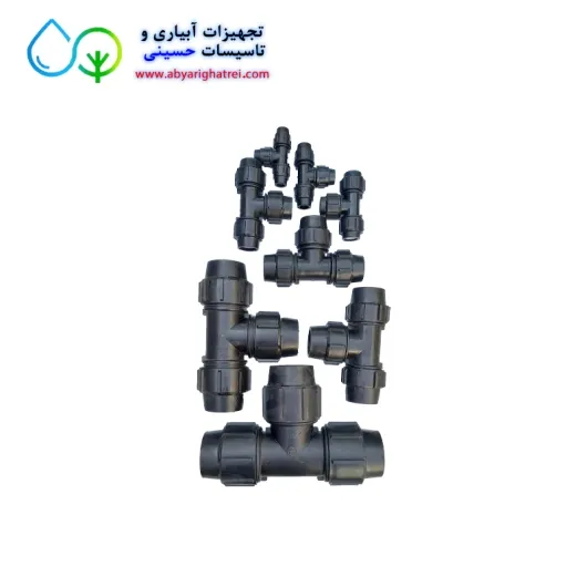 سه راه مساوی پلی اتیلن پیچی