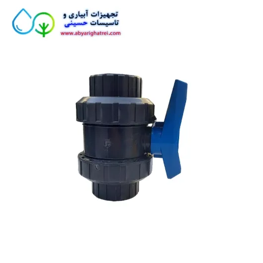شیر توپی مهره دار چسبی upvc
