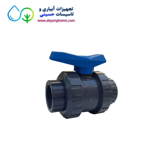 شیر توپی مهره دار چسبی upvc