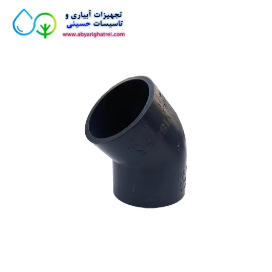 زانو 45 درجه چسبی upvc